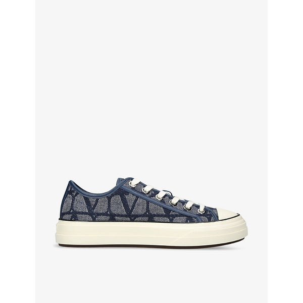 Valentino Garavani VLOGO-print low-top woven trainers