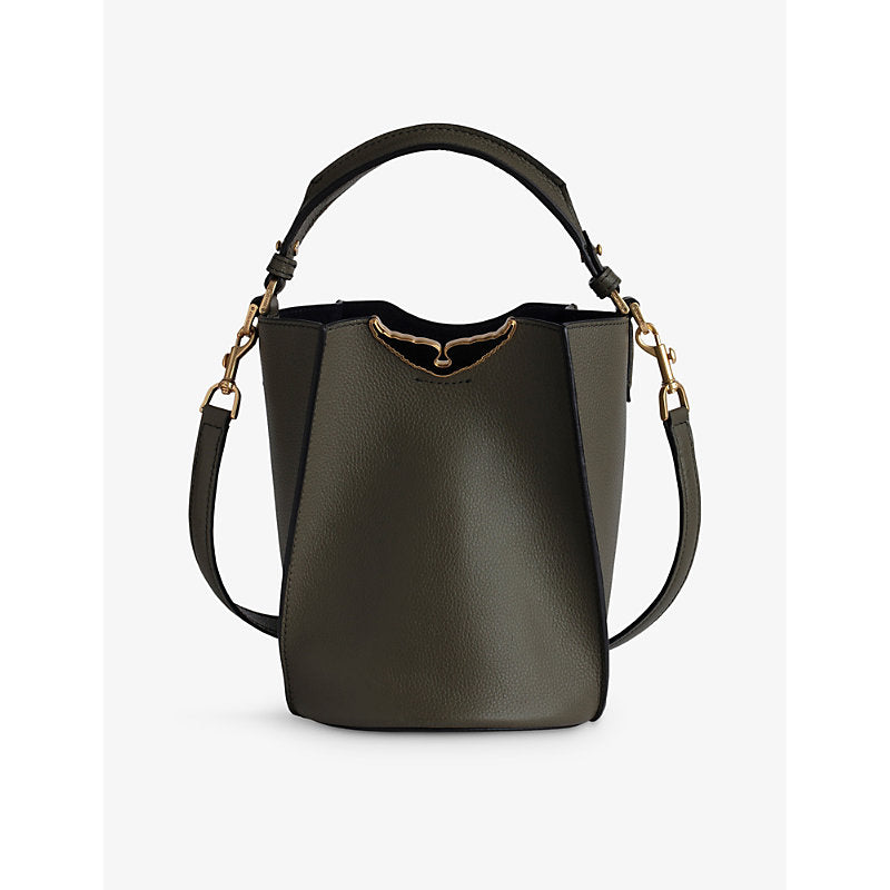  Zadig&Voltaire Borderline leather bucket bag