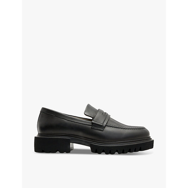 Allsaints Vinni flat leather penny loafers