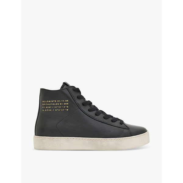 Allsaints Tana leather high-top trainers