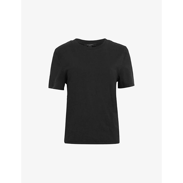  Allsaints Holli crew-neck drawcord organic-cotton T-shirt