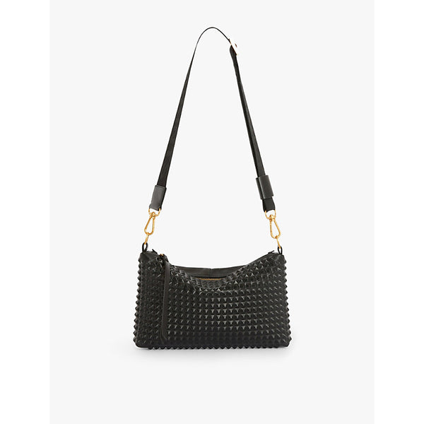  Allsaints Eve stud-embellished leather cross-body bag