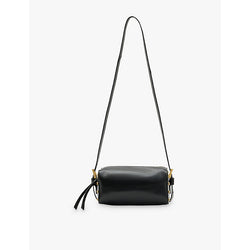 Womens Allsaints Miro stud-embellished leather barrel bag