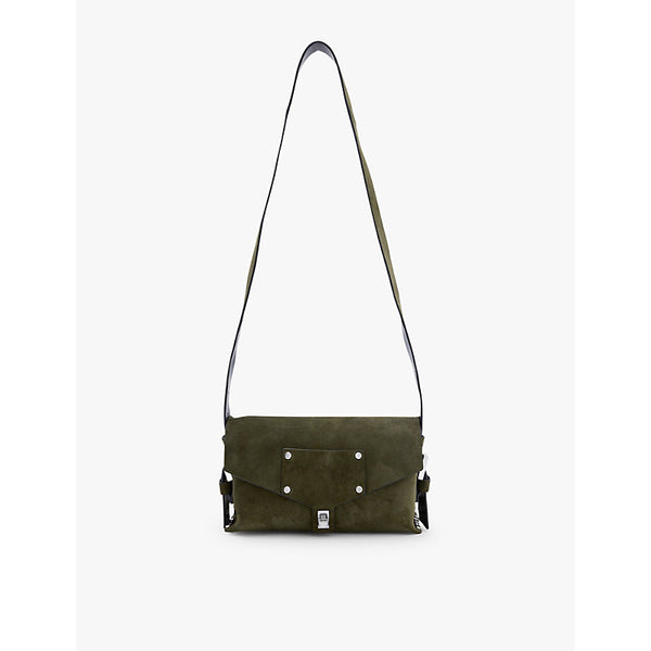  Allsaints Miro stud-embellished leather satchel bag