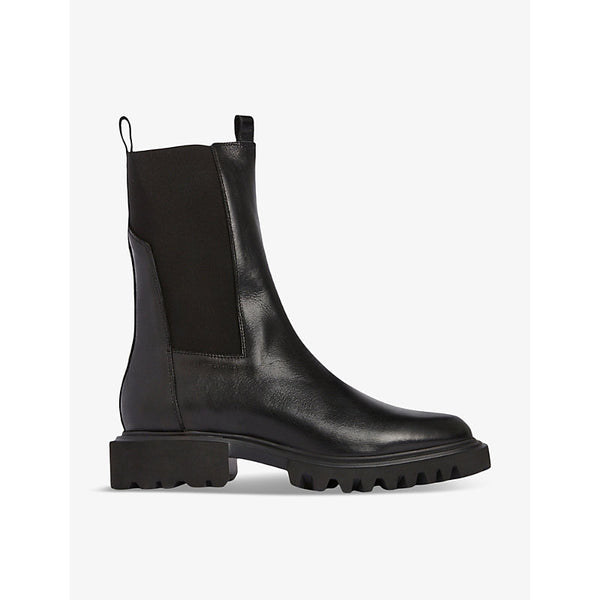 Allsaints Hallie chunky-sole leather ankle boots