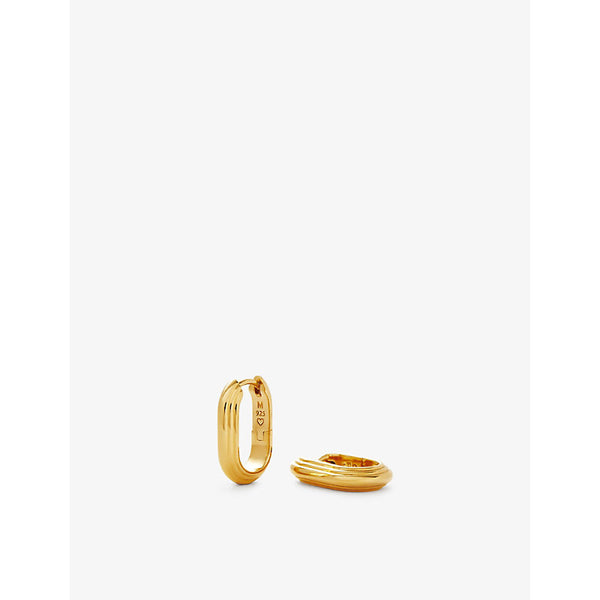 Missoma Zenyu 18ct gold vermeil-plated sterling-silver hoop earrings