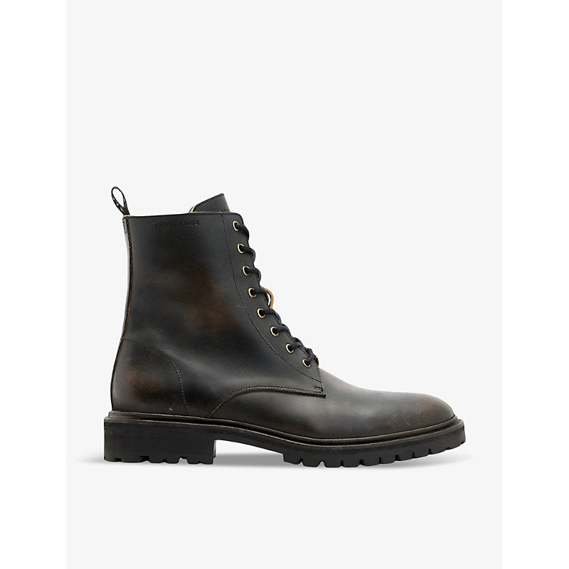 Allsaints Tobias lace-up leather ankle boots | Allsaints