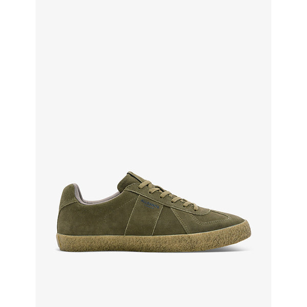 Allsaints Jaimee panelled suede low-top trainers