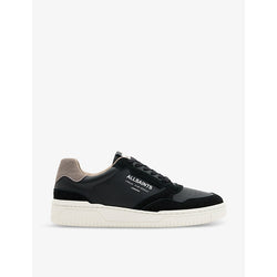 Allsaints Regan panelled suede and leather low-top trainers | Allsaints