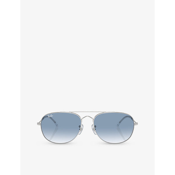  Ray-Ban RB3735 Bain Bridge pilot-frame metal sunglasses