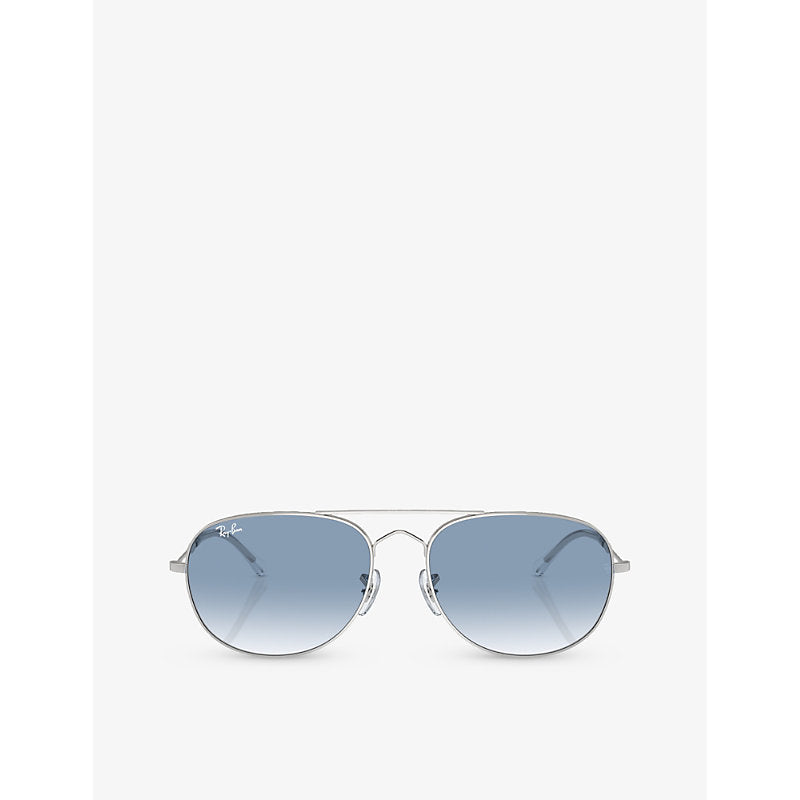  Ray-Ban RB3735 Bain Bridge pilot-frame metal sunglasses