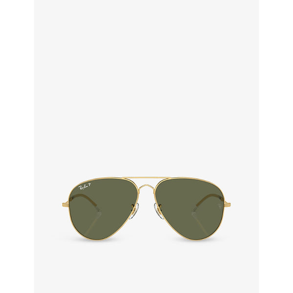 Ray-Ban RB3825 Old Aviator pilot-frame metal sunglasses | LYBSTORE