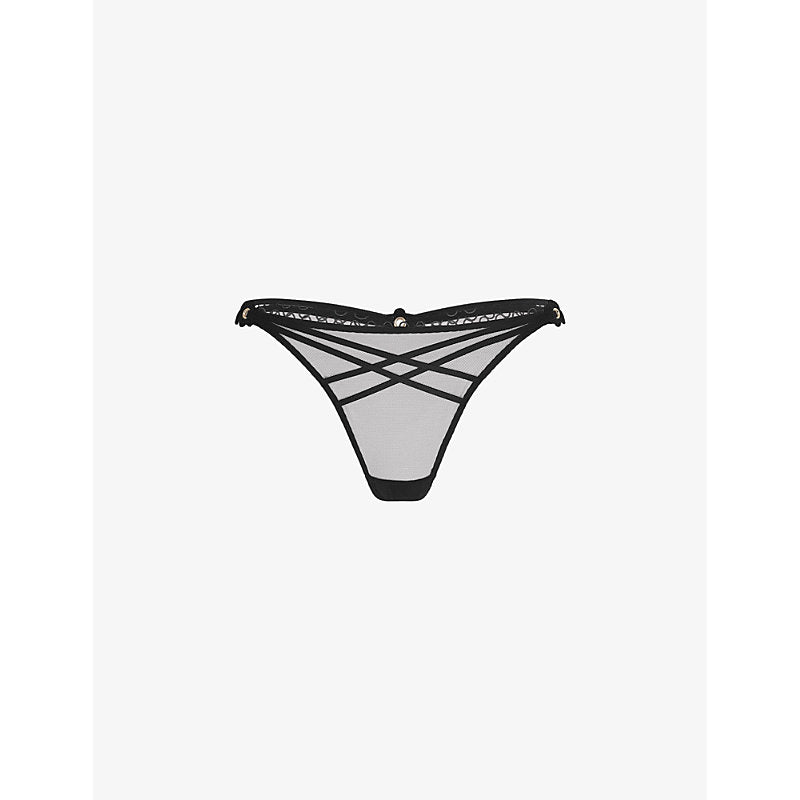  Agent Provocateur Doretta Trixie guipure-trim mesh thong