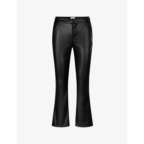  Twist & Tango Cornelia kick-flare mid-rise faux-leather trousers