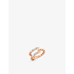 La Maison Couture Selda Akgül Dragon Claw 14k rose-gold and 0.27ct baguette diamond pinkie ring