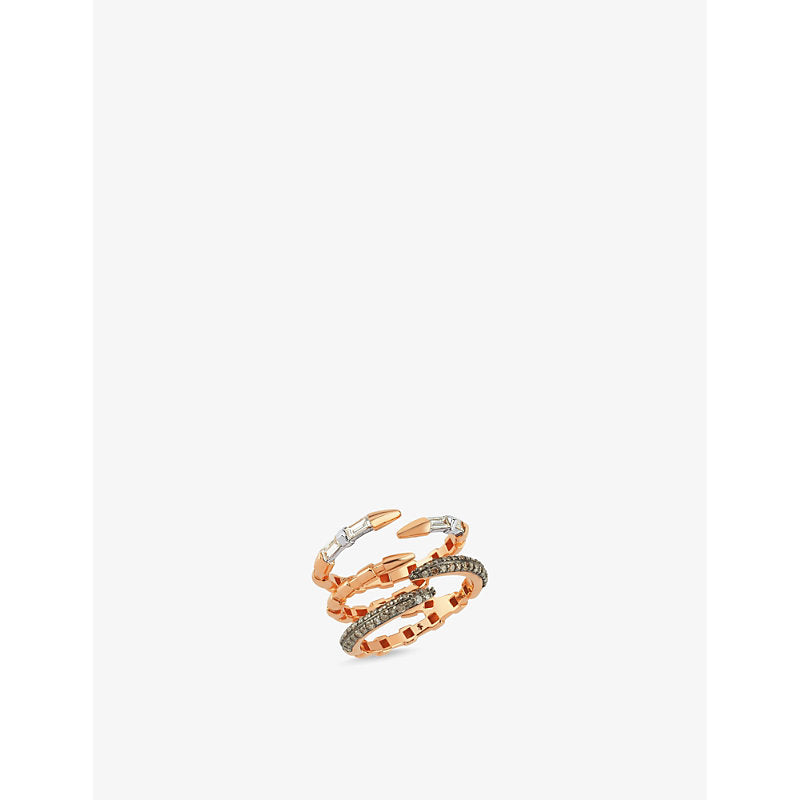 La Maison Couture Selda Akgül Dragon Claw 14k rose-gold and diamond ring