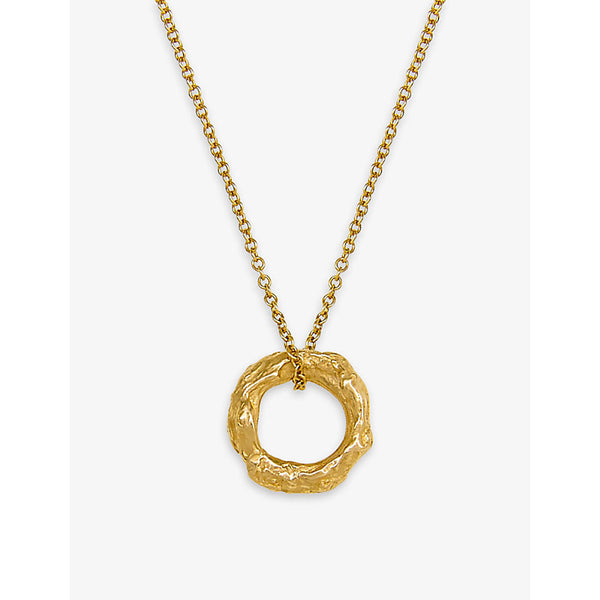 La Maison Couture Deborah Blyth Mini Artemis 18ct yellow-gold plated sterling-silver pendant necklace