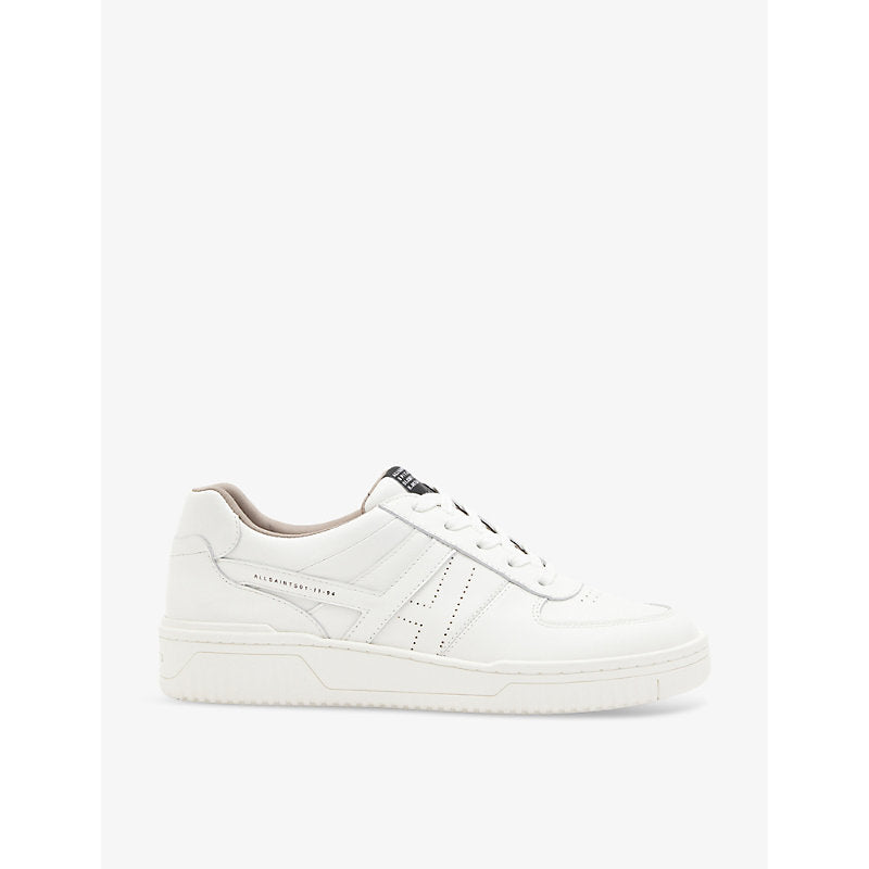 Allsaints Vix logo-print leather low-top trainers