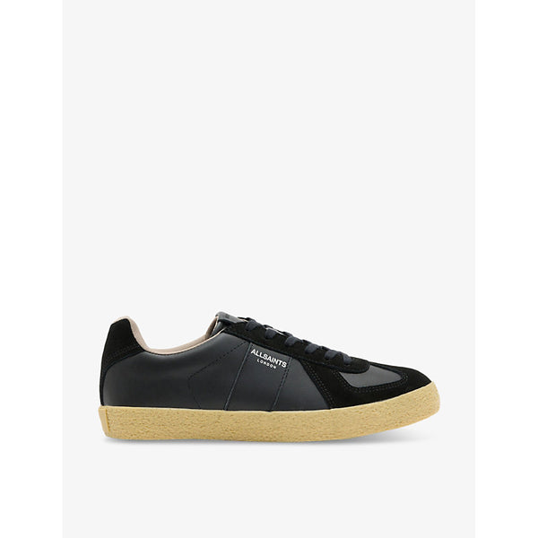 Allsaints Jaimee logo-embossed leather low-top trainers