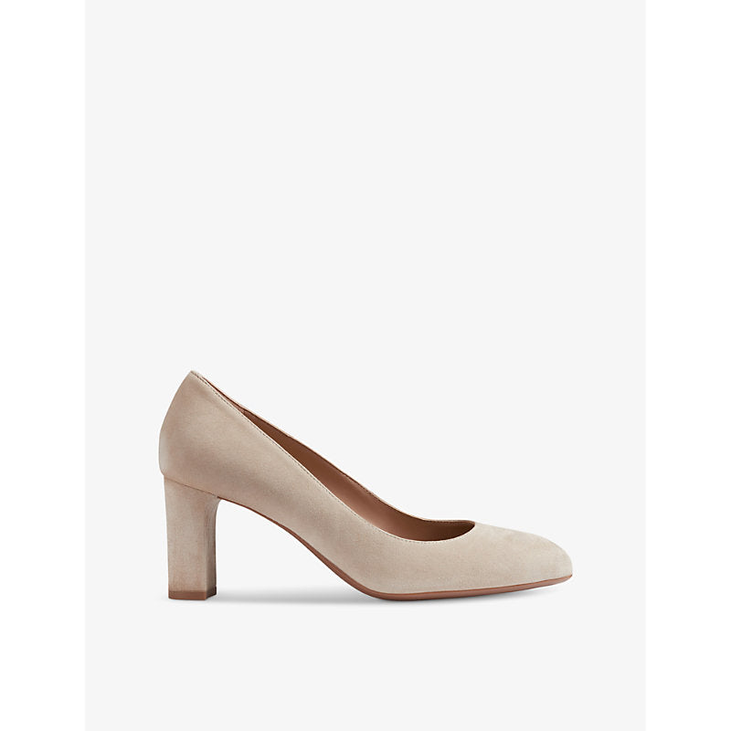 Lk Bennett Winola block-heel suede court shoes