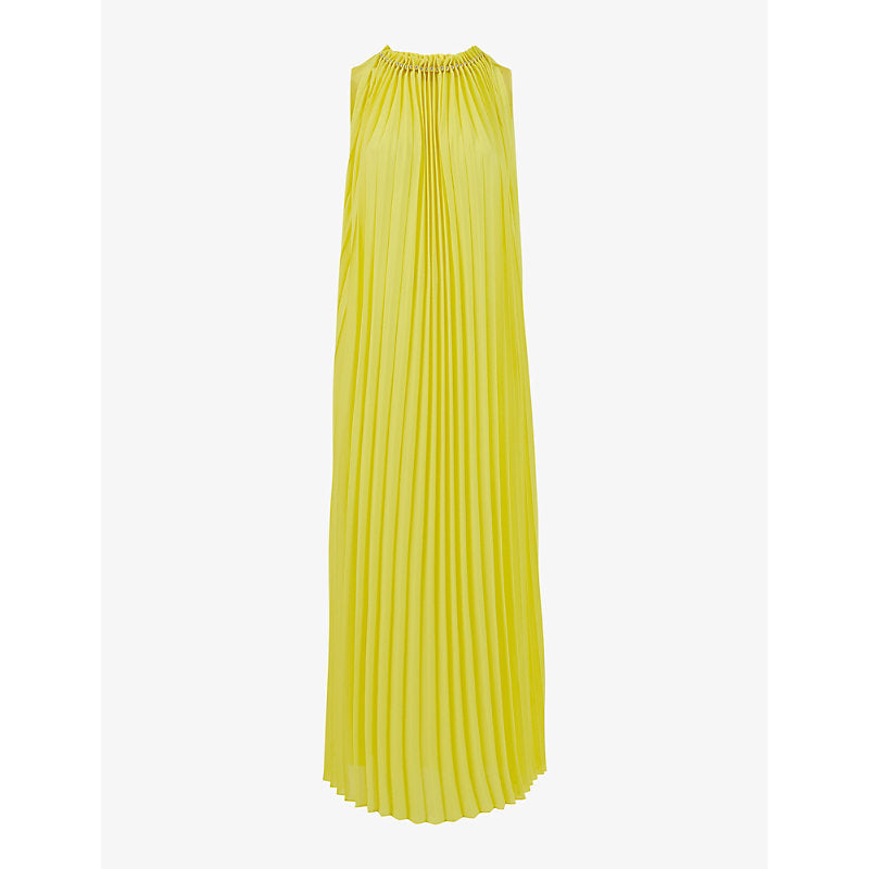 Leem Pleated sleeveless woven kaftan | LEEM