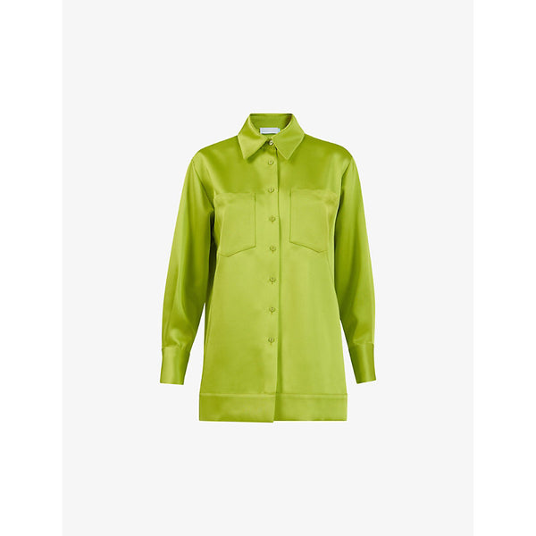 Leem Patch-pocket relaxed-fit woven shirt