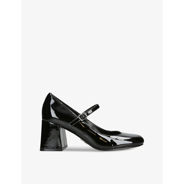  Steve Madden Pep Talk heeled patent faux-leather pumps