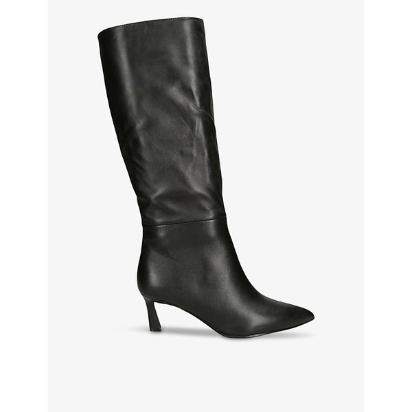  Steve Madden Lavan pull-on heeled leather knee-high boots