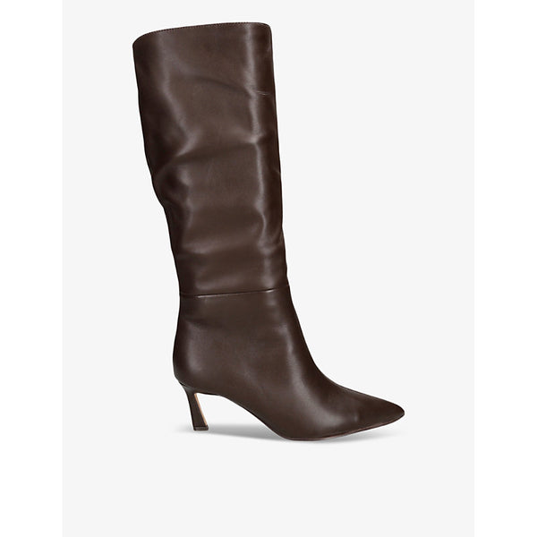 Steve Madden Lavan pull-on heeled leather knee-high boots