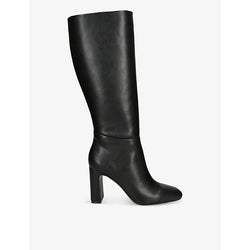 Womens Steve Madden Speedway block-heel leather knee-high boots