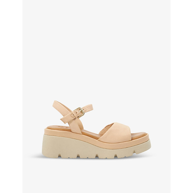 Dune Komodo wedge-heel leather sandals