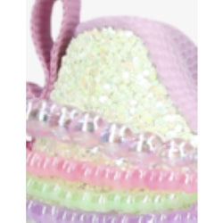 Lelli Kelly Kids' Gioiello gem-embellished woven trainers