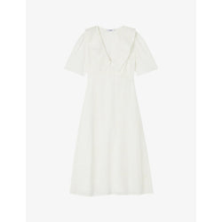 Lk Bennett Ella broderie-anglaise cotton midi dress | LK BENNETT