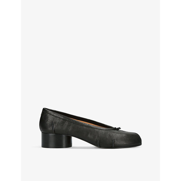 Maison Margiela Tabi Ballerina split-toe leather heeled shoes | Maison Margiela