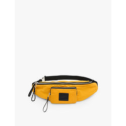 Allsaints Spitalfields logo-patch cotton-canvas bumbag | Allsaints