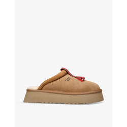  Ugg Tazzle tassel-embellished suede flatform slippers