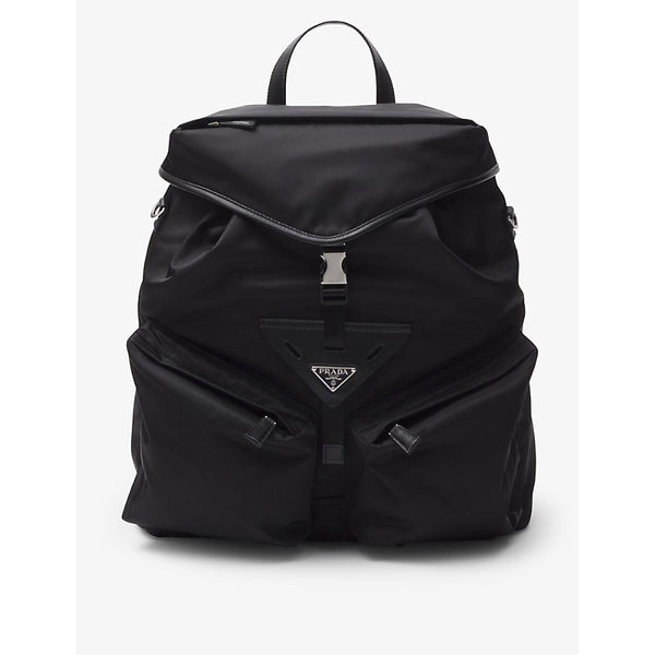 Prada Re-Nylon recycled-nylon and leather backpack | Prada