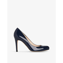 Lk Bennett Stila round-toe patent-leather heeled courts