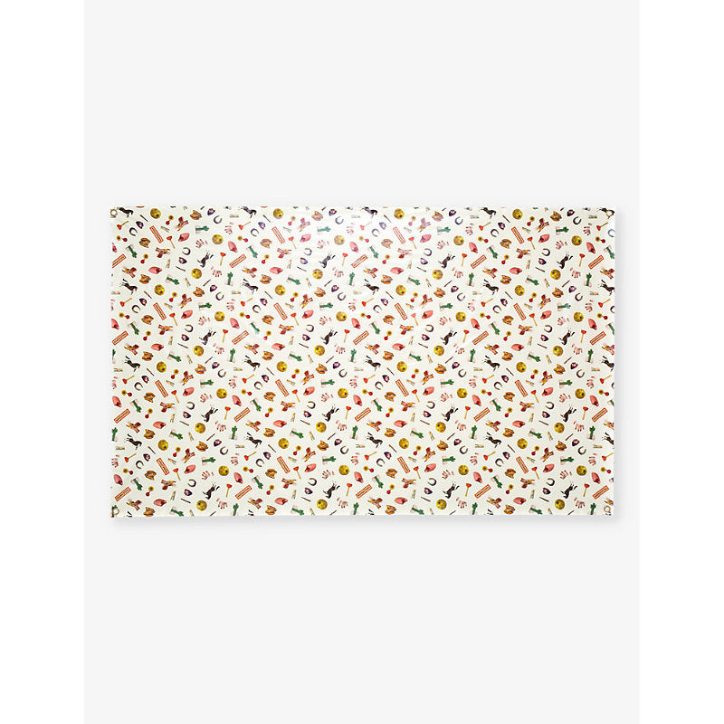 Seletti x TOILETPAPER patterned vinyl tablecloth 140cm x 210cm