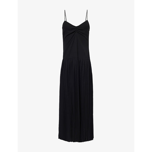  4Th & Reckless Klara pleated V-neck woven maxi dress