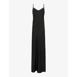 Allsaints Bryony V-Neck recycled-polyester maxi dress | ALLSAINTS