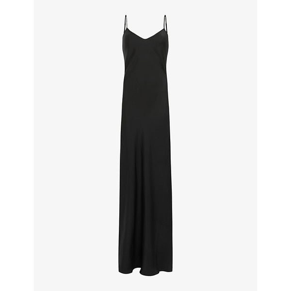 Allsaints Bryony V-Neck recycled-polyester maxi dress