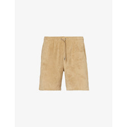  Polo Ralph Lauren Brand-embroidered terry-texture cotton-blend shorts