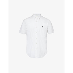  Polo Ralph Lauren Logo-embroidered cotton-seersucker shirt