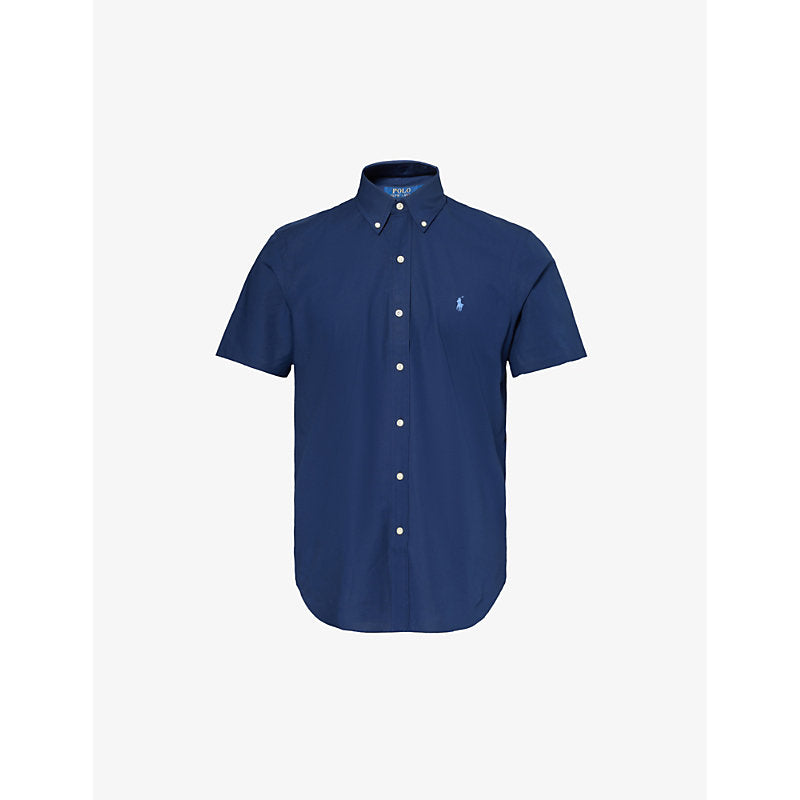  Polo Ralph Lauren Logo-embroidered custom-fit short-sleeve cotton shirt