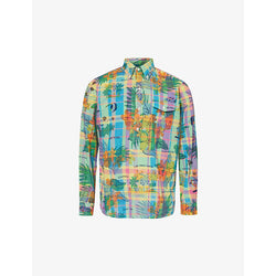  Polo Ralph Lauren Floral and check-pattern cotton shirt