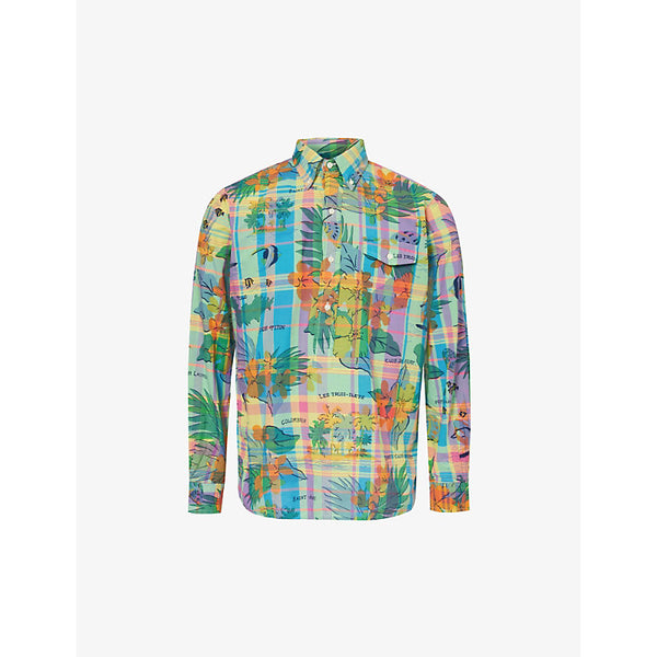  Polo Ralph Lauren Floral and check-pattern cotton shirt