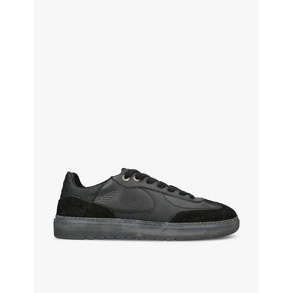  Represent Virtus leather and suede low-top trainers