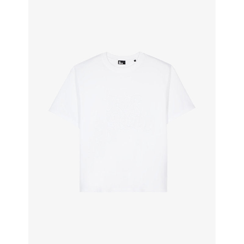  The Kooples Logo-embroidered relaxed-fit cotton T-shirt