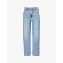  Rag & Bone Harlow straight-leg mid-rise stretch jeans